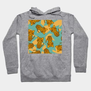 Cute Cats Vector Pattern Seamless Hoodie